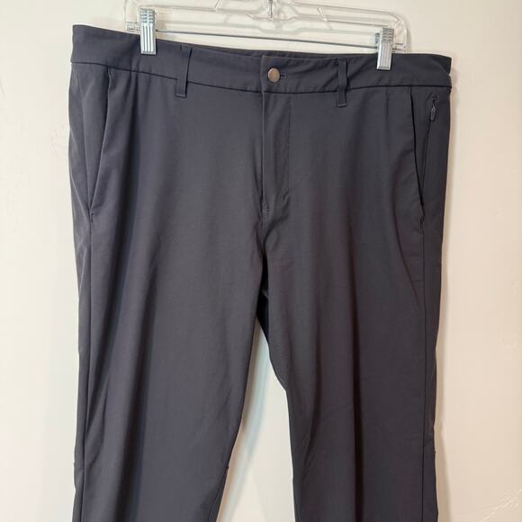 Lululemon Commission Pant Slim ABC Warpstreme Dark Grey 36 Dress Office Chino - Picture 4 of 11